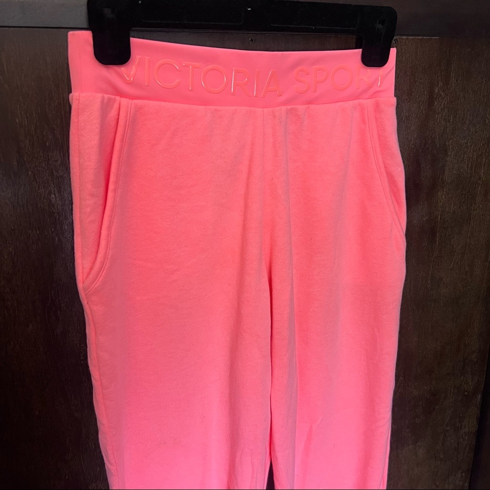 Victoria’s Secret Sport Joggers! Size XS. Never worn! Bright Coral.
